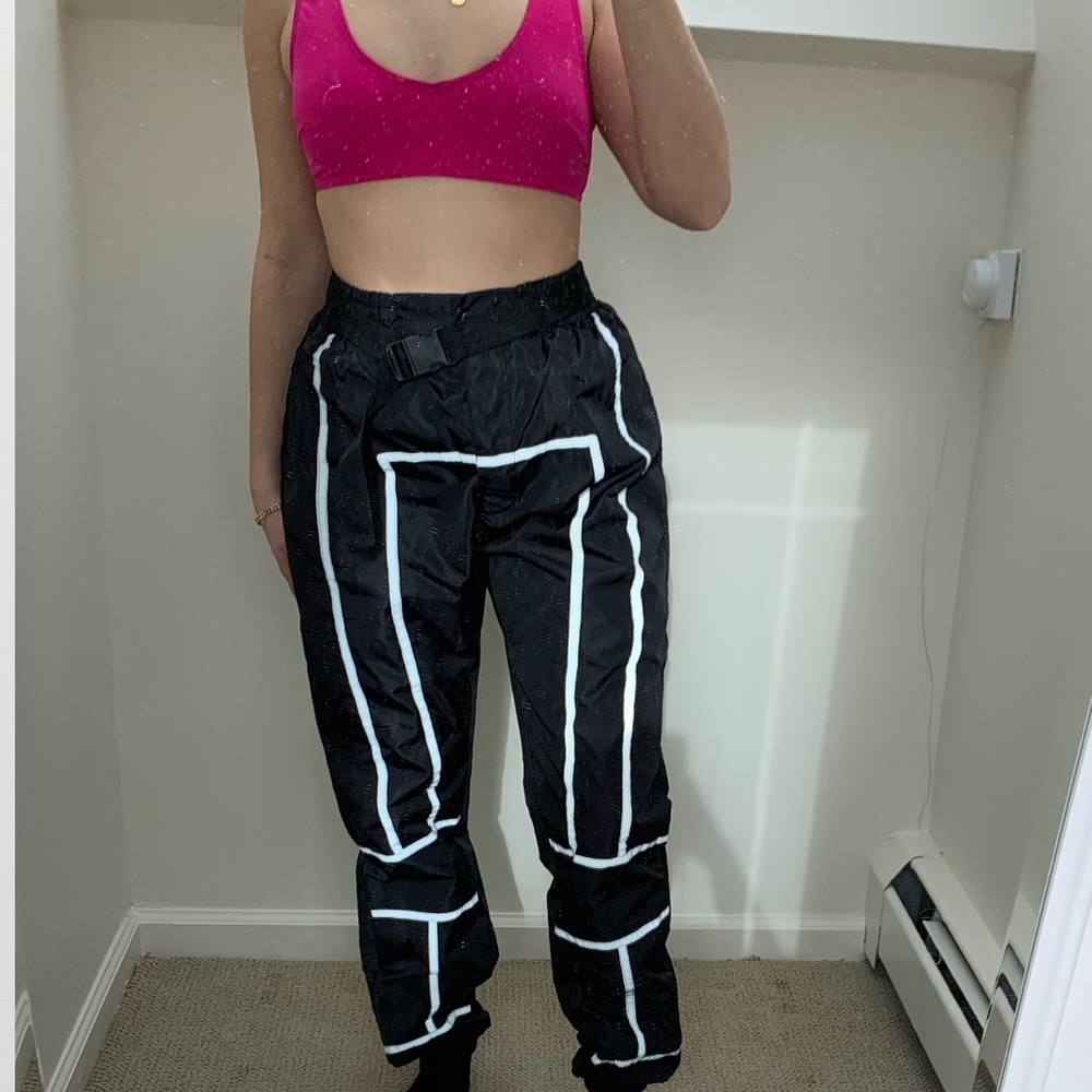 Reflective tape belt joggers - BRAND NEW. - PLT